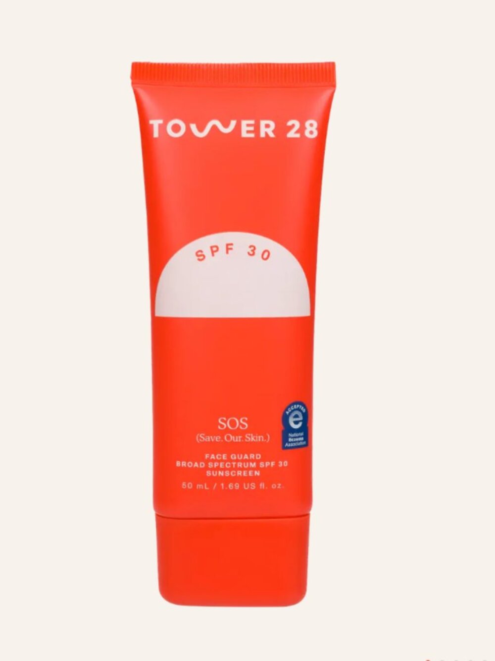 ☀️Tower 28 Beauty- SOS FaceGuard SPF 30 Mineral Sunscreen - 50ml Full Size - NIB - Picture 2 of 6